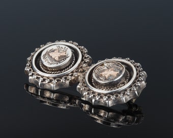 ビクトリア朝時代のスコットランドの縞模様の瑪瑙のブローチ