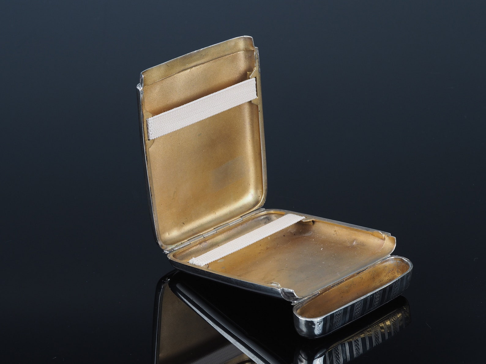 Rare Flip Top Cigarette Case Flip Lid Silver Antique Etsy UK