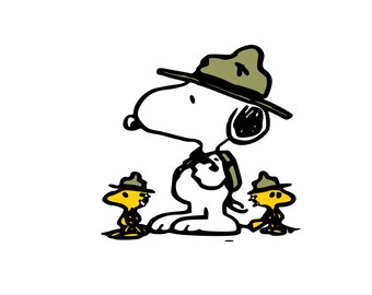 Snoopy Boy Scout Etsy