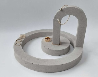 Product Styling Set Mo, Concrete Aperture Circle Arch, plinth retail props, risers, flatlay, photography props, studio video props