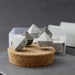 Concrete Diamond Push Pins, Set of 5 cement diamond push pins, modern minimal industrial office decor, beton push pin, pinboard pin 