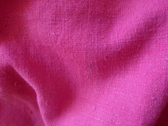 Vintage French real linen pink tunic chemise top … - image 5