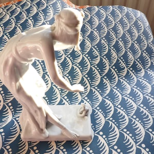 Art Deco Rosenthal Porzellanfigur Schlangenbeschwörer Künstler A. Begas Figur