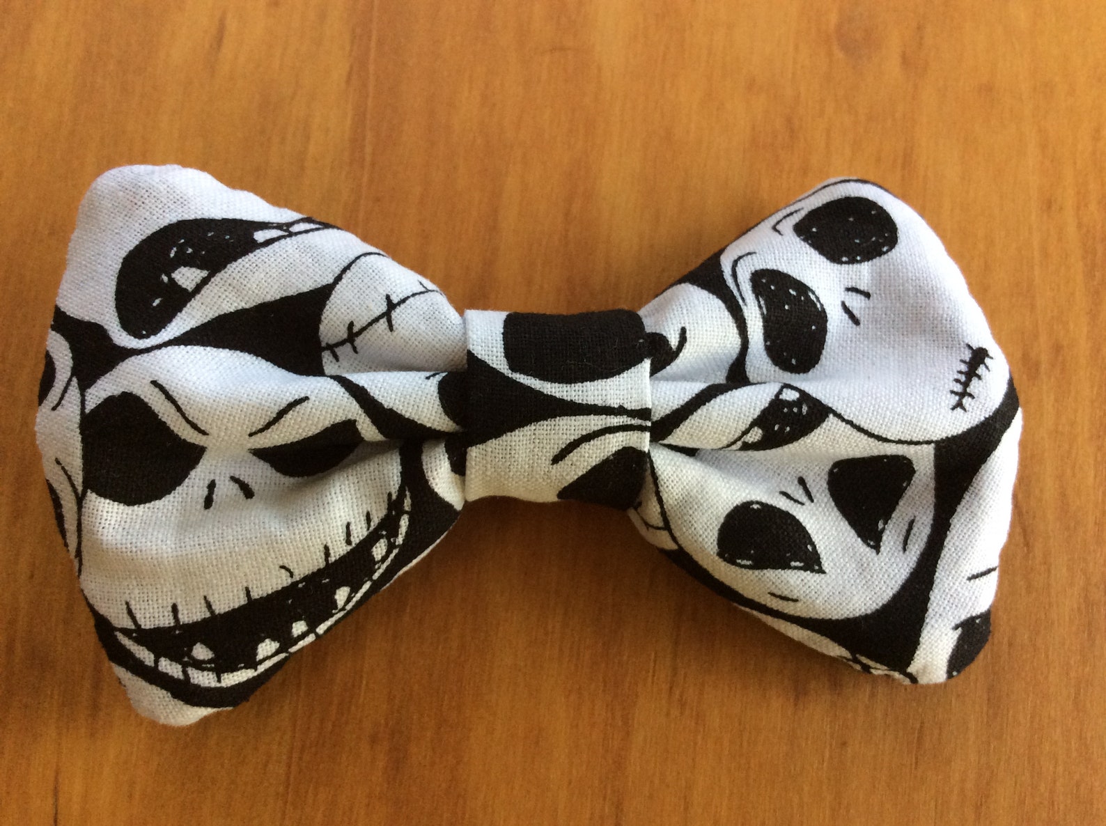 Jack skellington print necktie or bow bow tie dog collar tie | Etsy