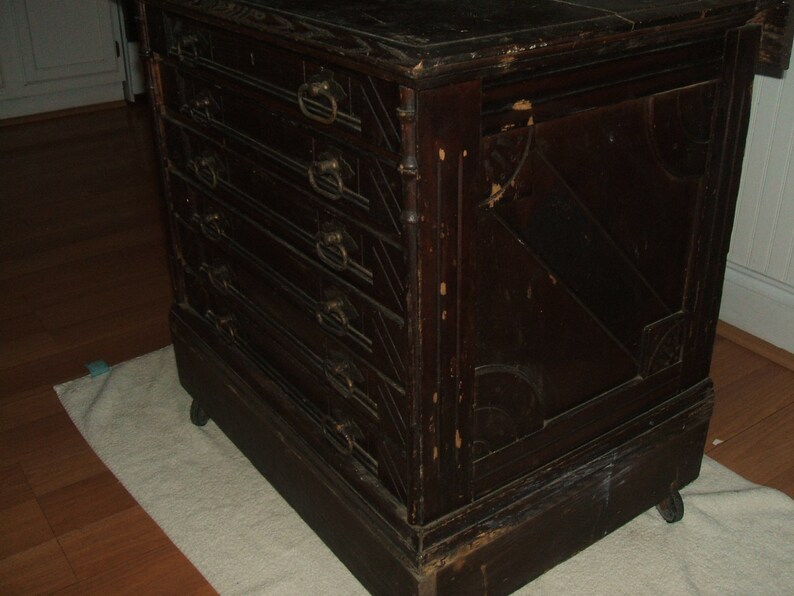 Six drawer Willimantic Spool Cotton cabinet