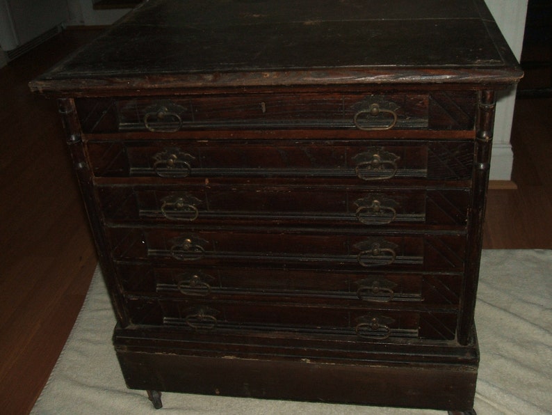 Six drawer Willimantic Spool Cotton cabinet