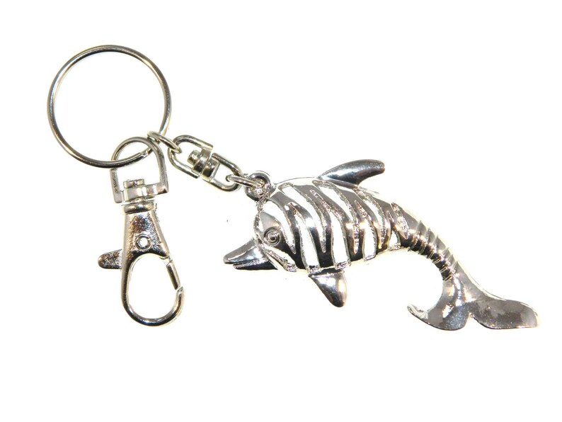 Dolphin Charm Keyring Handmade by Jeannieparnell D-0727