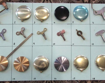 Vintage Clock Winders Keys and Pendulums Replacements