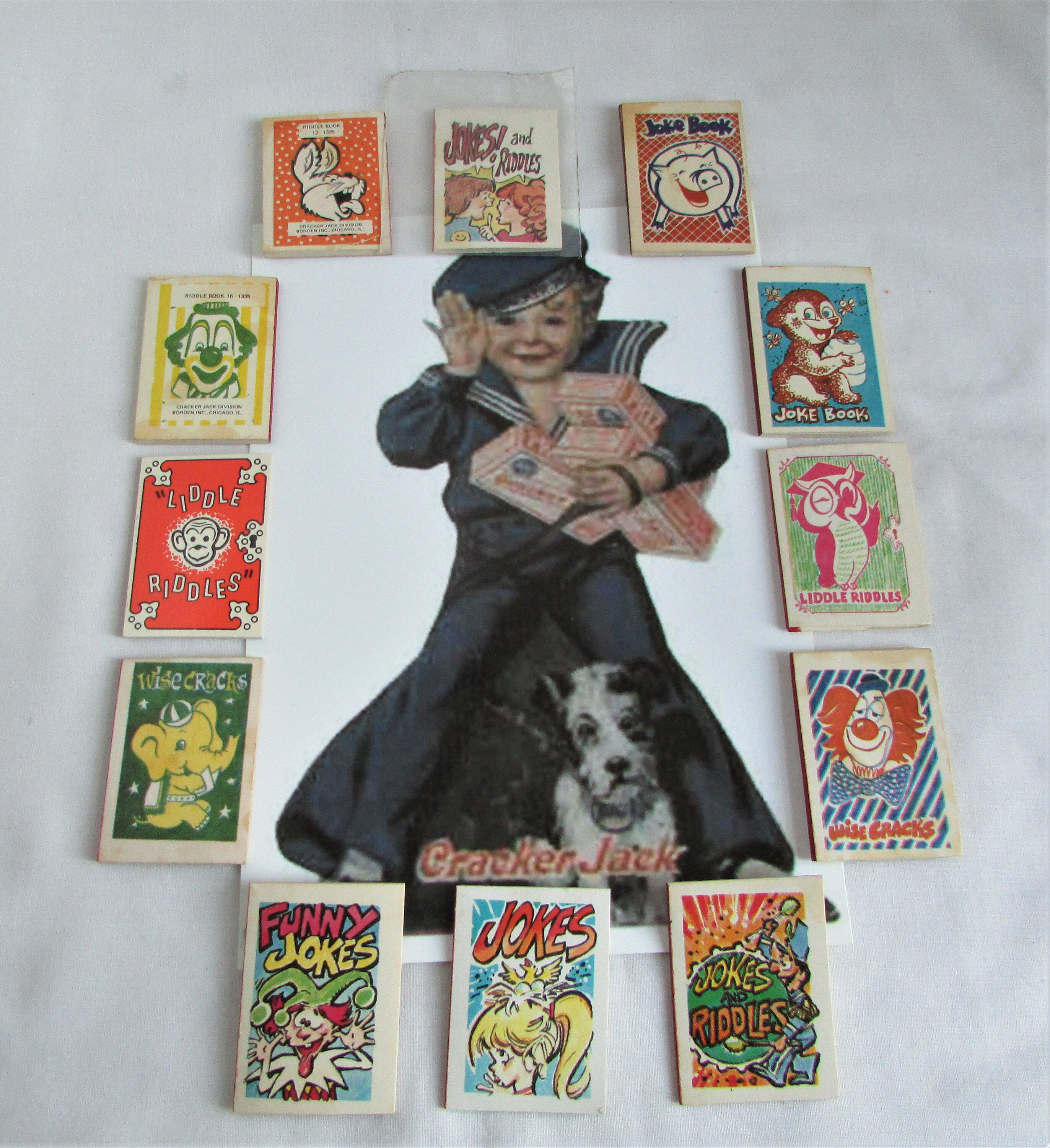 Vintage Cracker Jacks Miniature Joke Book Toy Prizes Etsy