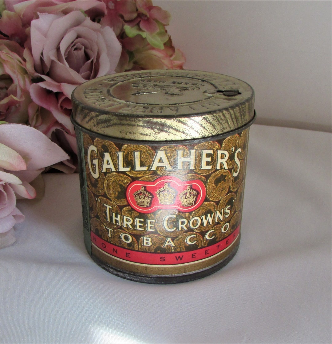 Vintage Gallaher's Three Crown Tobacco Tin Etsy