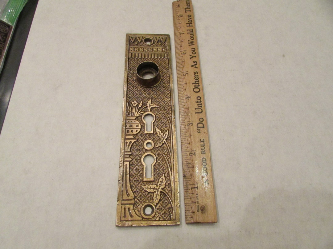 Antique Door Knob Backplates Eastlake / Victorian Etsy