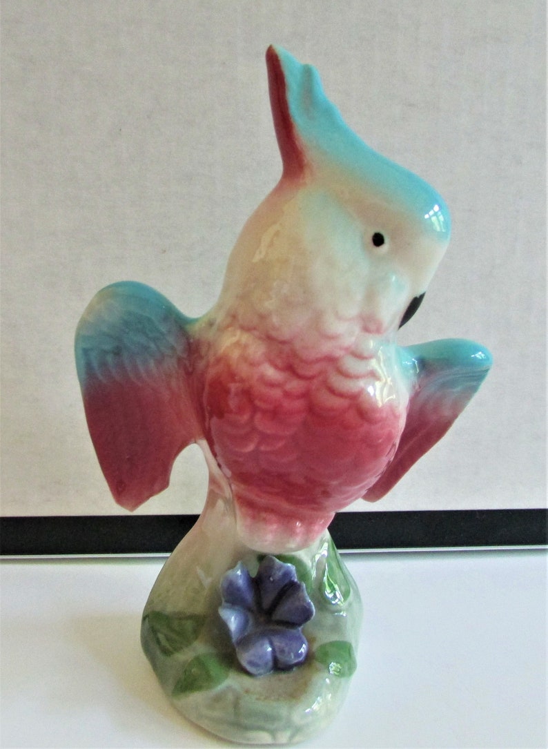 Vintage 1950's Royal Copley Cockatoos Parrot Figurines Etsy