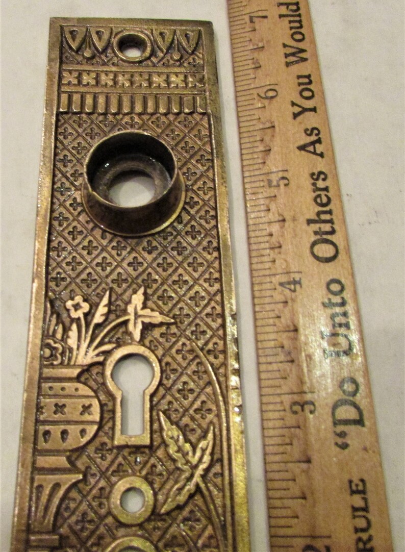 Antique Door Knob Backplates Eastlake / Victorian Etsy