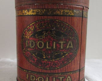 Antique Idolita Jose Escalantesco Tobacco Tin