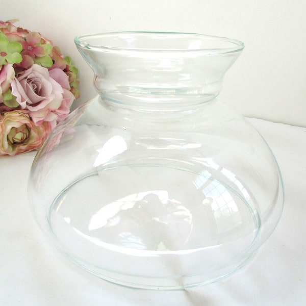 Vintage 6 3/4" Clear Glass Lamp Shade