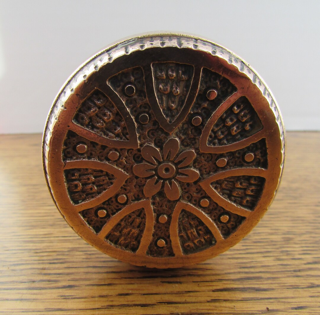 Antique Victorian Door Handles L10500 Floral Brass 1880 Etsy