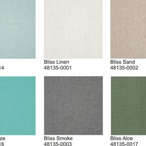 Sunbrella Bliss Outdoor Fabric by the Yard 14 colors - 2 Yard Minimum Order, See Details