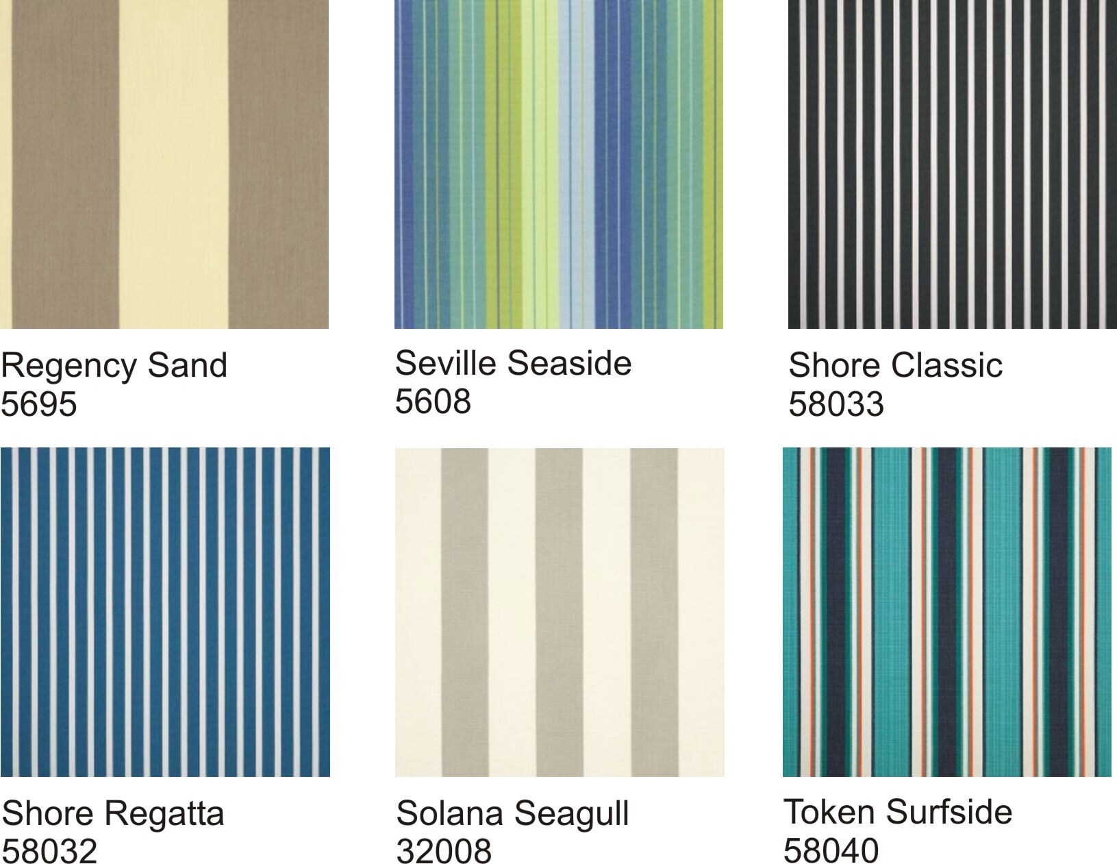 Sunbrella Striped Outdoor Fabric by the Yard 2 Yard Minimum Etsy