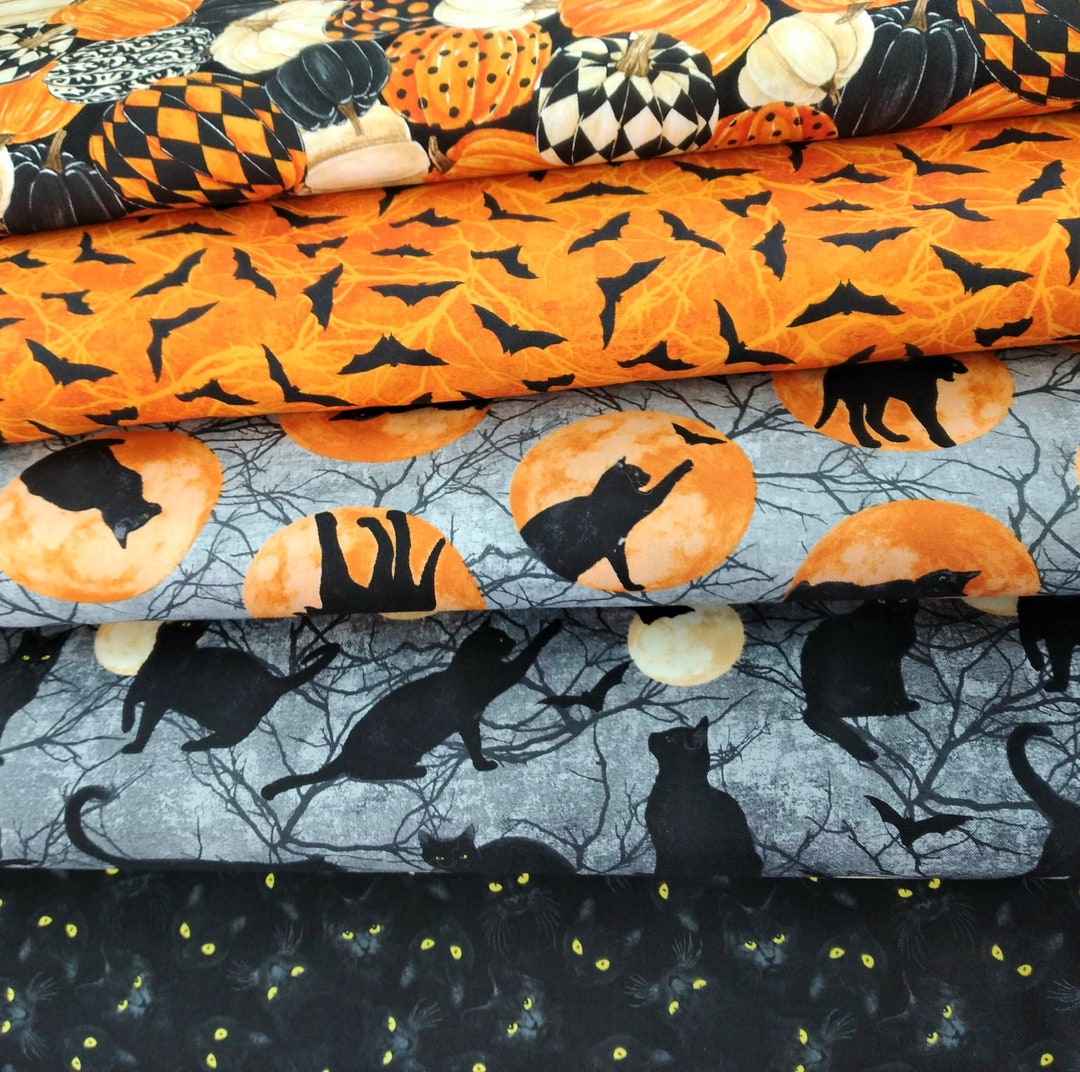 Black Cat Capers From Northcott 100% Quilters Cotton 2 Yard - Etsy Canada