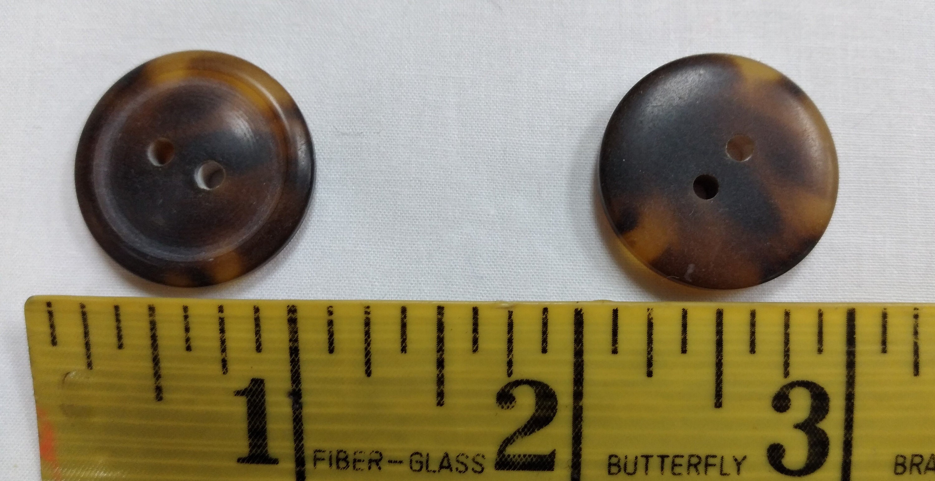 50 and 100 Packs Matte Finish "tortoise Shell" Buttons, Deep Brown and ...