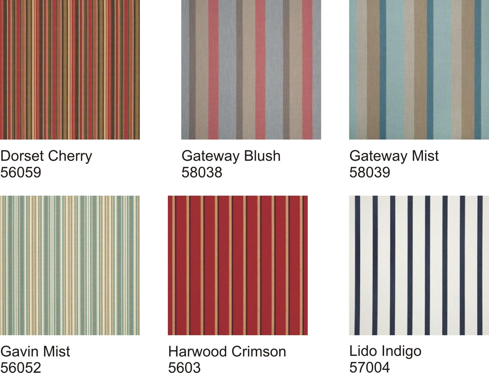 Sunbrella Striped Outdoor Fabric by the Yard 2 Yard Minimum Etsy