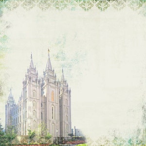 Salt Lake LDS Temple. Utah. Instant Download.