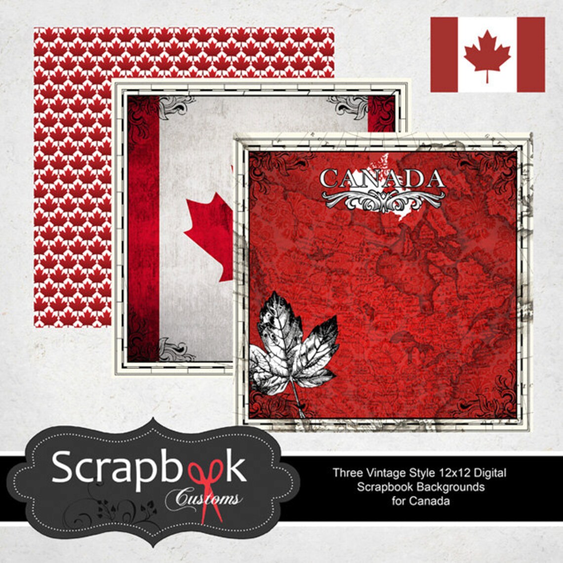 Canada Digital Scrapbooking. Instant Download. Etsy