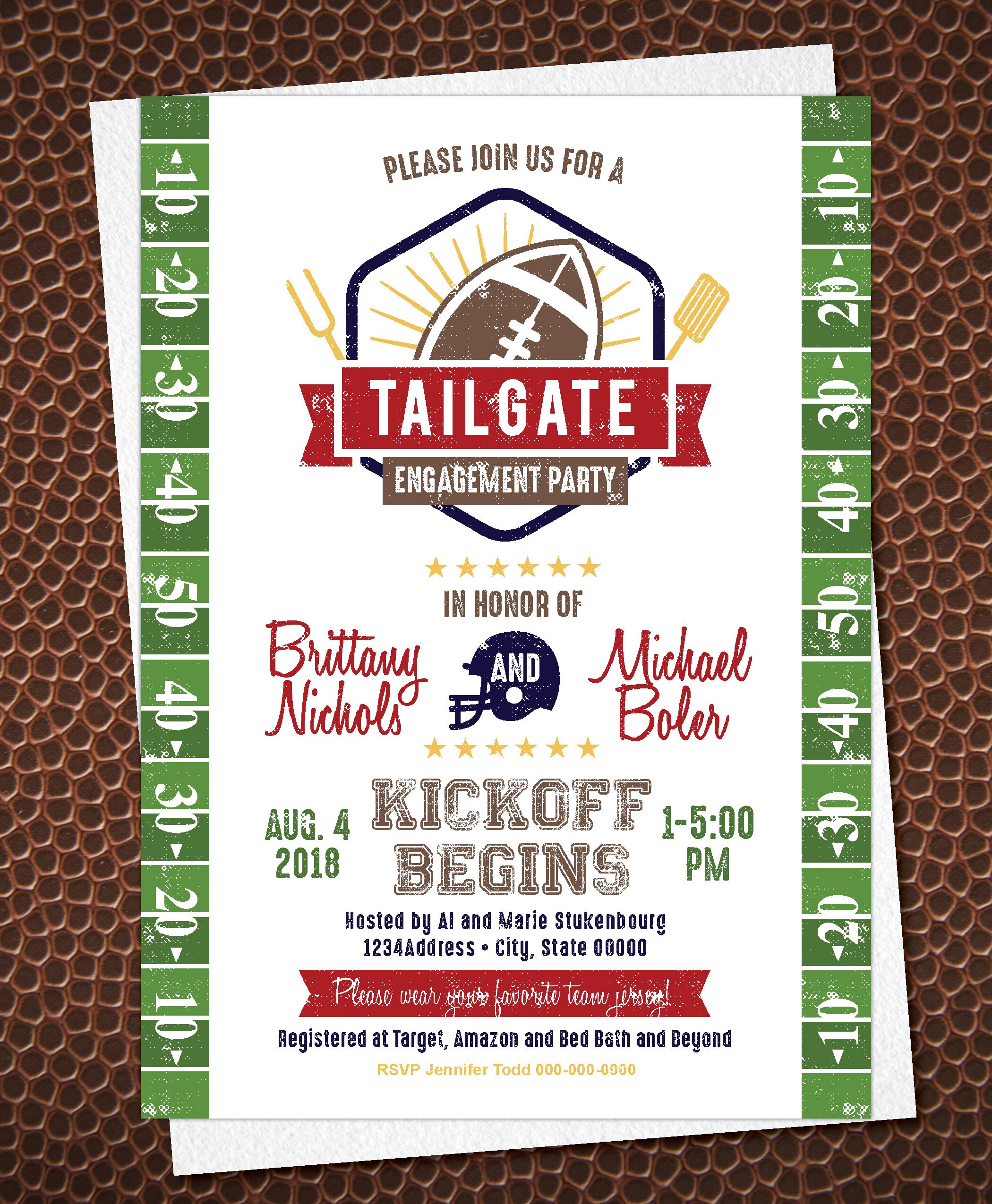 Tailgate Wedding Shower Engagement shower Couples Shower Etsy