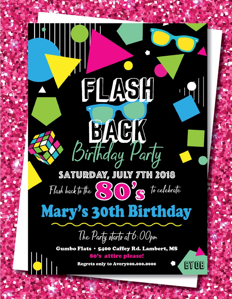 80s-themed-birthday-party-invitations-birthdayqw