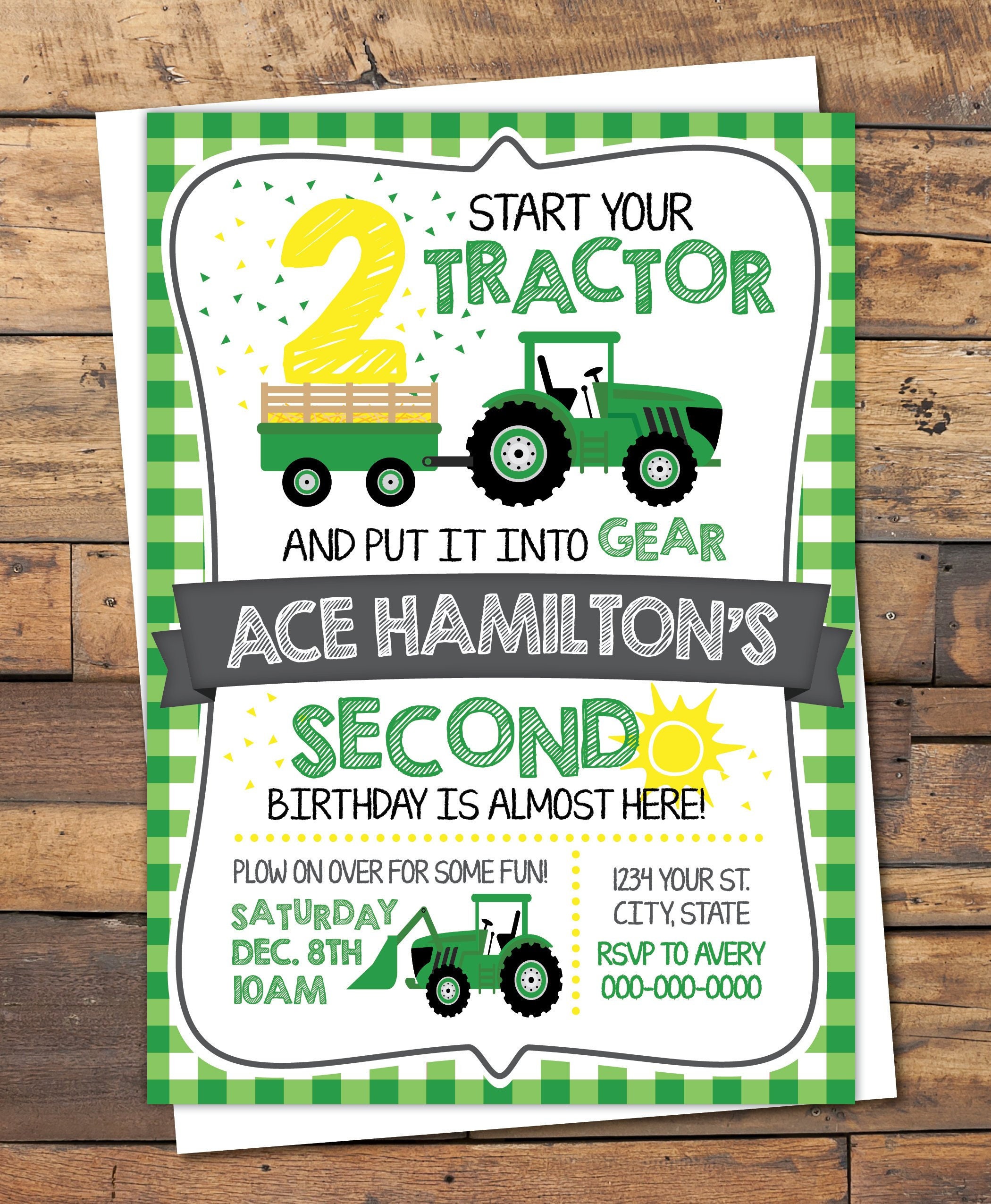 Little boy tractor start your tractor little farmer John Etsy