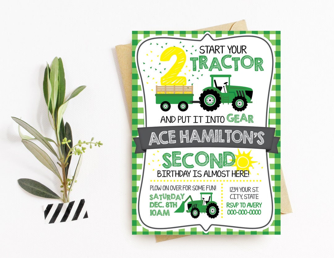 Little Boy Tractor Start Your Tractor Little Farmer John Etsy