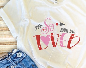Digital File / So Loved John 3:16 / Easter SVG / Printable Bible Verse / Cut File / Silhouette / Cricut / Christian SVG