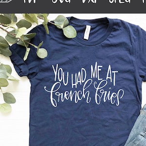 You Had Me At French Fries SVG , Hand Lettered SVG , French Fries svg , Fries svg , fun svg , Silhouette svg , Cricut svg , food svg