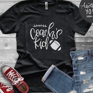 Coach&#39;s Kid SVG , Football svg , Kids Football svg , coach svg , School Spirit svg , Hand Lettered svg , Fun svg , silhouette, cricut , png