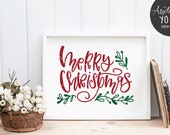 Merry Christmas svg / Christmas / Jesus svg / Winter svg / Christmas Printable / Hand Lettered SVG PNG / Merry Christmas / Silhouette Cricut