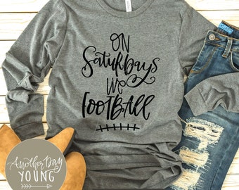Le samedi We Football svg / Hand Lettered svg / Football svg / College Football svg / Fall svg / Silhouette / Cricut / png dxf