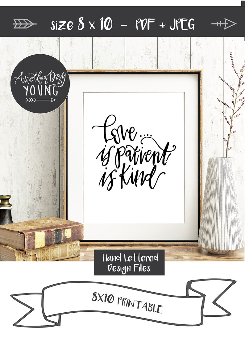 Download SVG / Love Is Patient Love Is Kind / Bible Verse svg / | Etsy