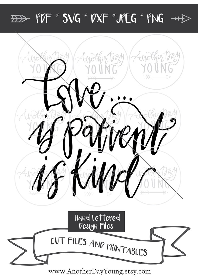 Download SVG / Love Is Patient Love Is Kind / Bible Verse svg / | Etsy