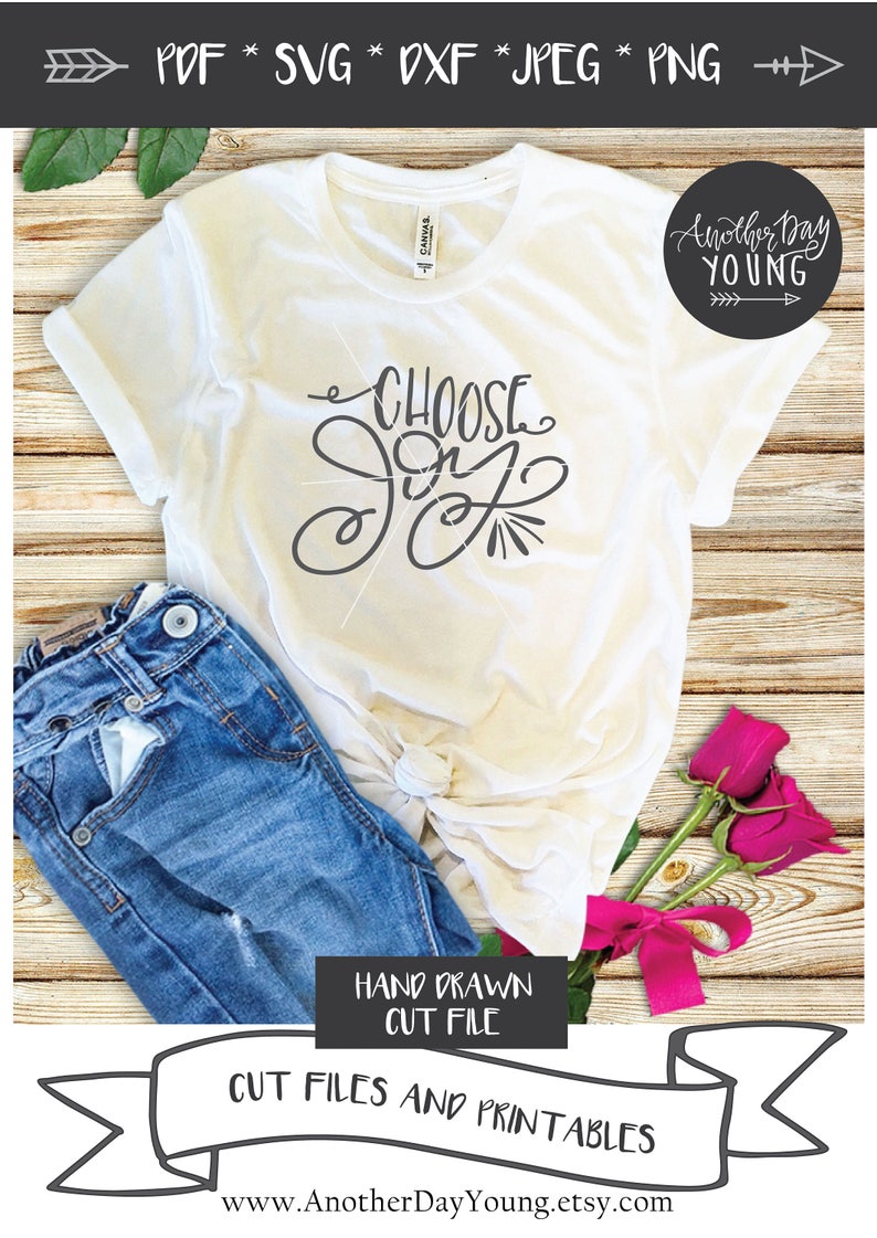 Download Choose Joy SVG Silhouette Cricut Hand lettered svg | Etsy