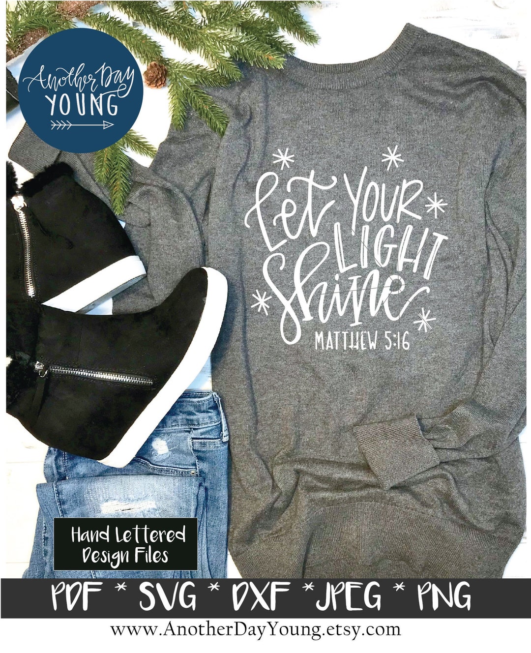 Let Your Light Shine Matthew 5:16 Svg / Jesus Svg / God Svg / Bible ...