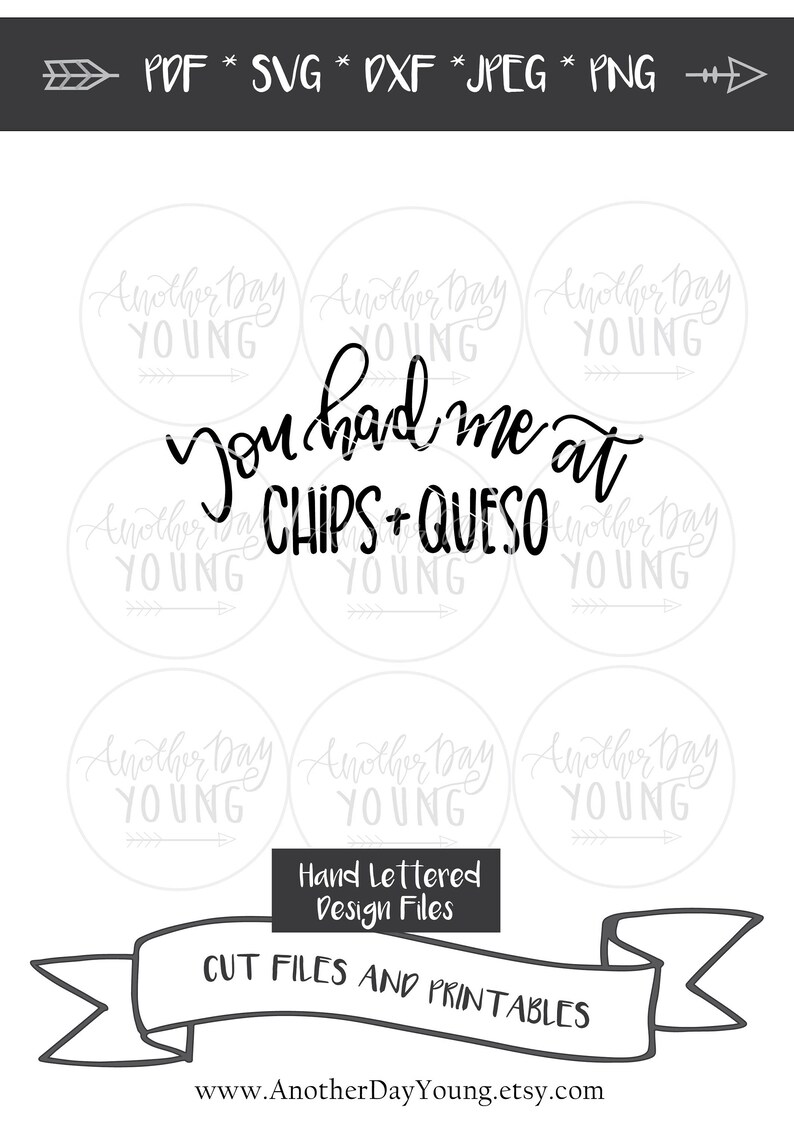You Had Me at Chips and Queso SVG Cinco De Mayo SVG Etsy