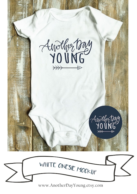 Download White Onesie Mockup White Bodysuit Mockup Onesie Flat Lay ...
