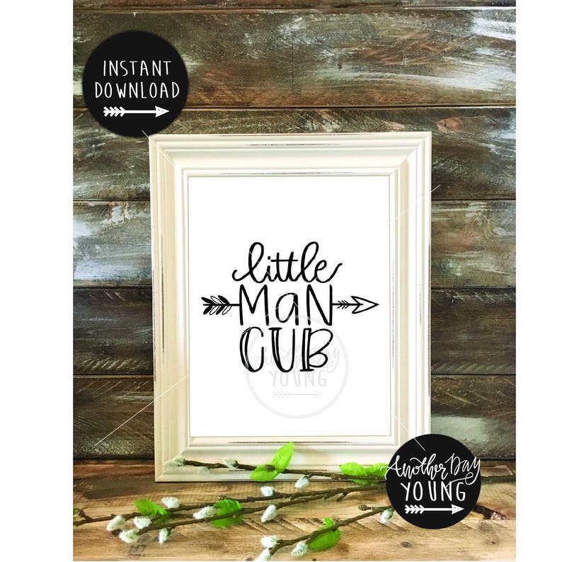 Download Digital File / Little Man Cub / SVG / Printable / Cut File ...