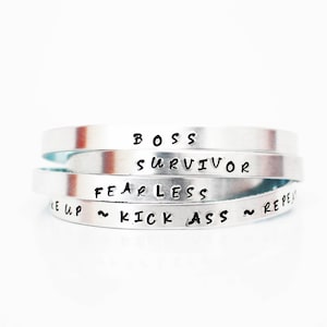 Mantra Cuff Bracelets
