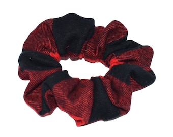 JUMBO XXL Designer Boutique Scrunchie  Flannel Buffalo Plaid