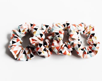Designer Boutique Scrunchie  Modern Geometric Tribal Aztec