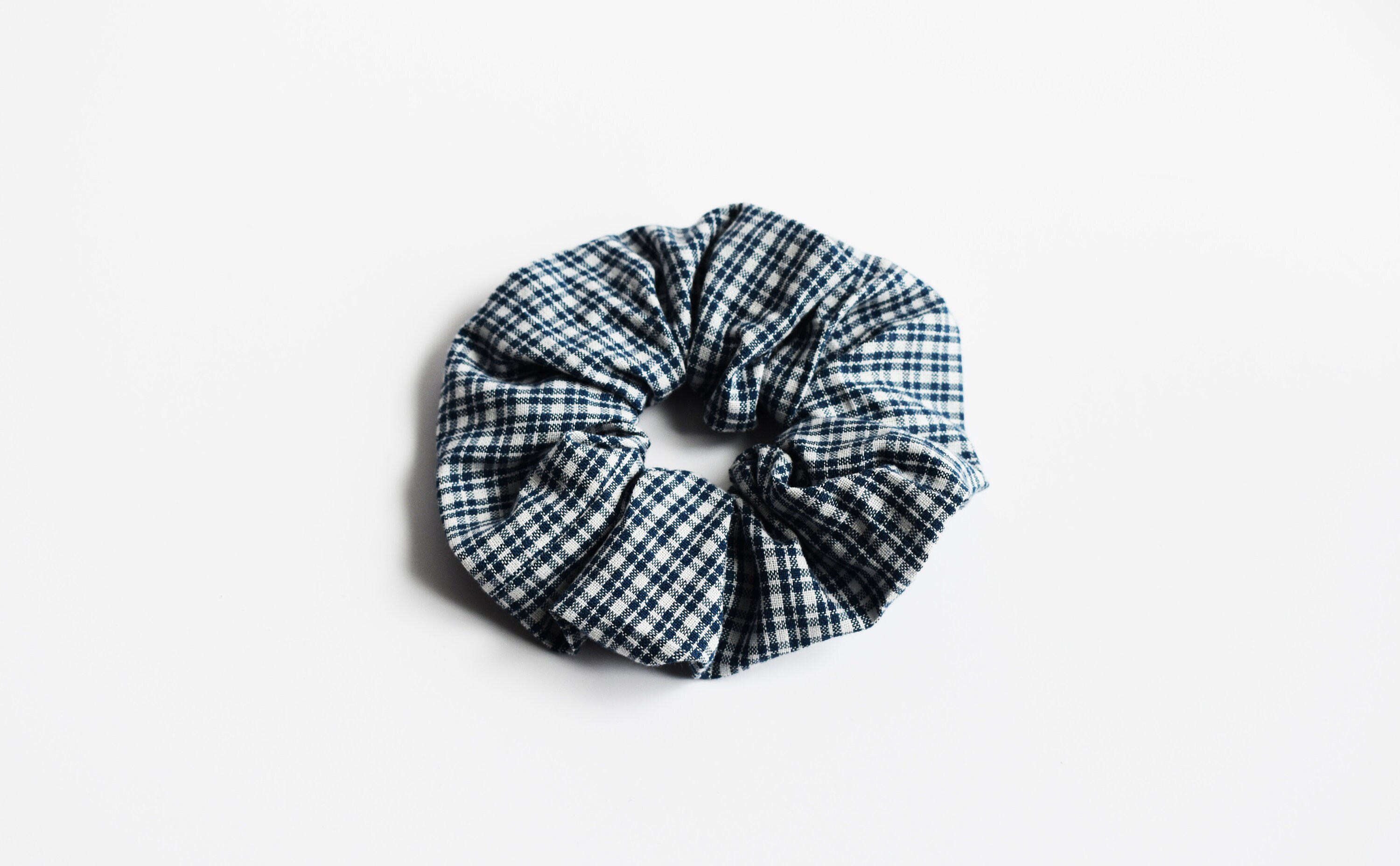Scrunchie Blue Plaid Scrunchie Hair Accessories Hair Ties