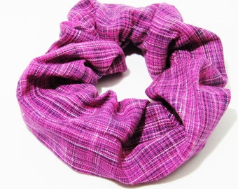 Pink Plaid Scrunchie ~ Hair Cloud