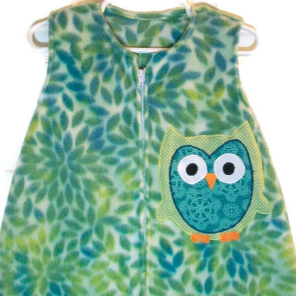 Toddler  Sleep Sack -Sleep Sac - Wearable Blanket - Owl for Baby - Baby Sleepwear