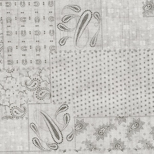Patchwork Collage Design in Shades of Taupe